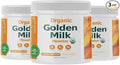 Organic Golden Milk Powder with Vitamins D3 & K2, Turmeric, Ginger, Curcumin, Cinnamon, KSM66 Ashwagandha, Holy Basil & Natural Prebiotics– Delicious Unsweetened Turmeric Tea Latte - 3 Pack