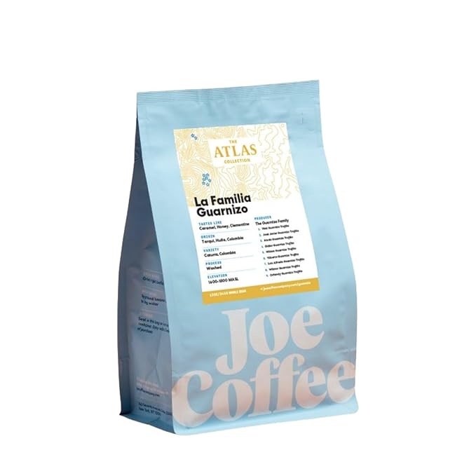 Colombia La Familia Guarnizo - Roasted by Joe Coffee Company - Whole Bean Coffee - 5 Pound Bag