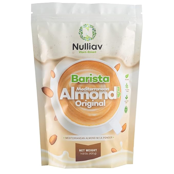 NULLIAV | Barista Mediterranean Almond Milk Powder Original 14.8 Oz.