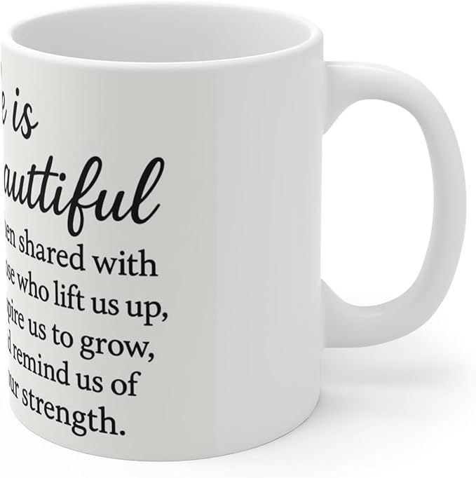 11 OZ Novelty Coffee Mugs - Christmas Gift (Inspirational Floral)