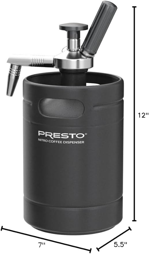 Presto 02939 Cold Brew Nitro Coffee Dispenser, 48 ounces