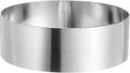 HARFINGTON Round Cake Ring 6 x 2 Inch Seamless Stainless Steel Pastry Mousse Dessert Ring Mirror Coating for Baking Cooking Making Tool