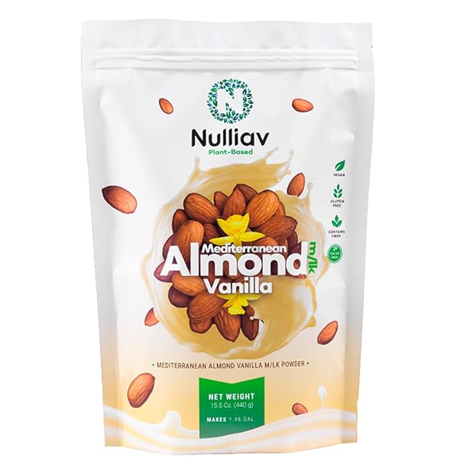 NULLIAV | Mediterranean Almond Vanilla Milk Powder 15.5 Oz.