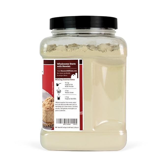 Hoosier Hill Farm Organic Oat Milk Powder, 2LB (Pack of 1)