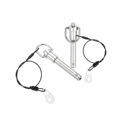 UXCELL 1 Pcs Quick Release Pin, 3/8" x 1.5" Stainless Steel, Silver