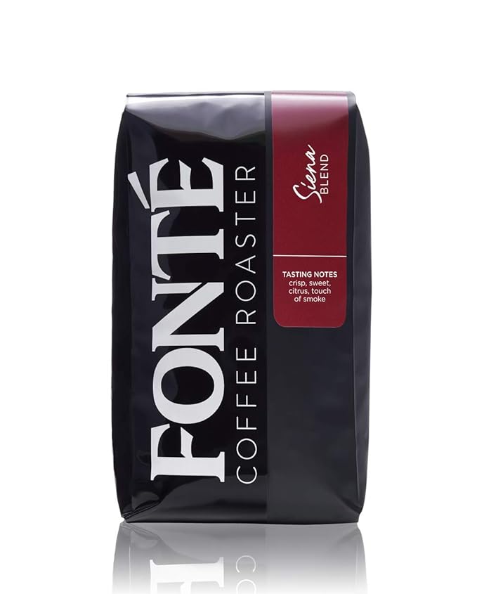 Fonte Coffee Roaster - Home Espresso - Medium-Dark Fresh Roast - Roasted in Seattle - Single Origin - Caramel, Citrus, Dry Finish - 12 oz - Siena