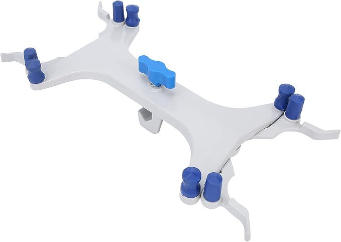Aluminum Burette Clamp Accessory Dual Burette Aluminum Rubber Clip Holder Burette Clip Titration Stand Accessories Aluminum Butterfly Clip Titration Clip Buret Clamp