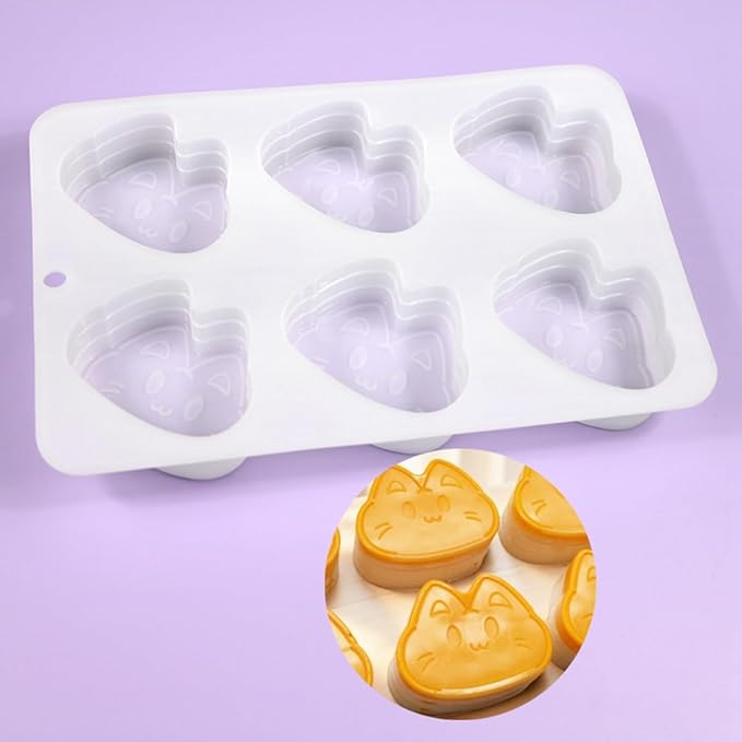 mostsom Cat Shape Cheese Mousse Silicone Cake Decorating Mold For Baking Mould Dessert Mousse Pastry Mould Ice Cream Mold Kitchen Tools (D_ Cat)