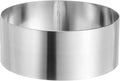 HARFINGTON Round Cake Ring 5 x 2 Inch Seamless Stainless Steel Pastry Mousse Dessert Ring Mirror Coating for Baking Cooking Making Tool