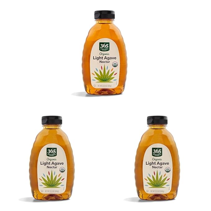 365 by Whole Foods Market, Organic Light Agave Nectar, 23.5 Ounce (Pack of 3)