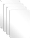 White Blank Metal Sign,10 x 7 Inches Sturdy Rust Free Aluminum Metal Signs White Color Blank Sign, Waterproof, Easy Mounting, Indoor or Outdoor Use (4)
