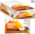 PROBAR - MEAL Bar, Chocolate Coconut, Non-GMO, Gluten-Free, Healthy, Plant-Based, Whole-Food Ingredients, Natural Energy (12 Count)