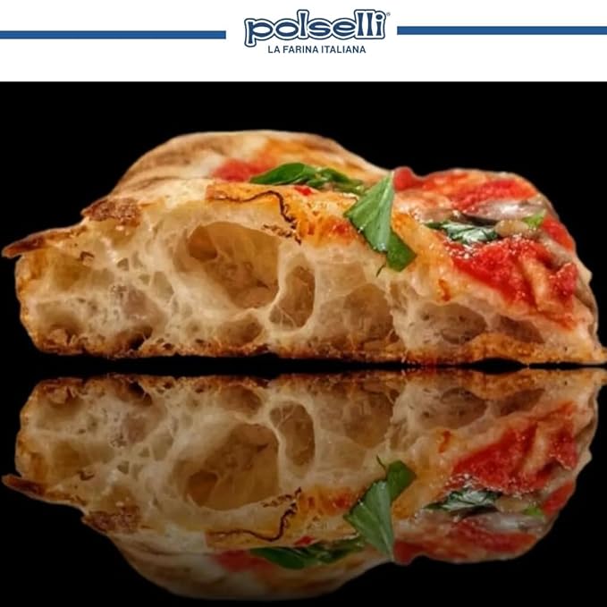 Polselli La Romana Pinsa & Pizza in Pala Flour ,11 lb – Type 0 High-Protein Wheat & Rice Flour Blend – Ideal for Roman-Style Pizza and Flatbread Light & Airy Crust, Crunchy Texture, Perfect for Sourdough & Artisan Baking
