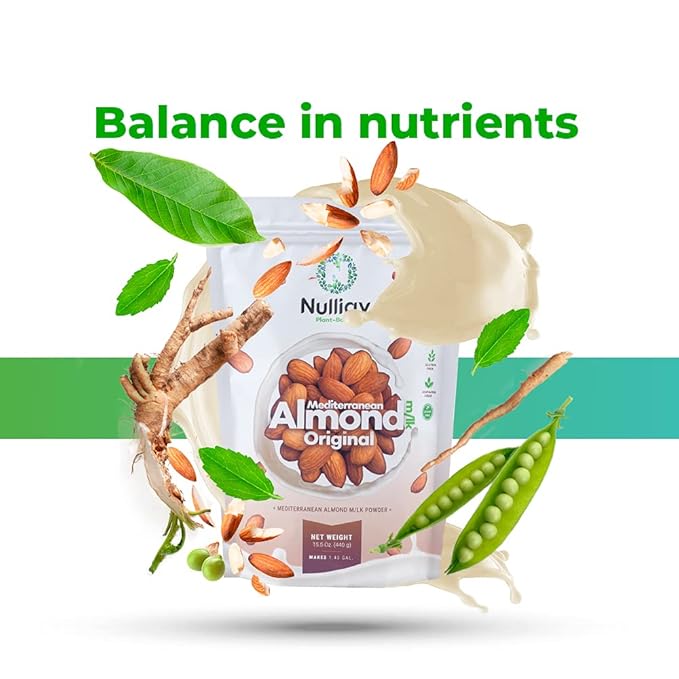 NULLIAV | Mediterranean Almond Milk Powder Original 7.75 Oz.