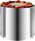 DATANYA Cake Ring Extra High 15cm - Adjustable 6 Inch to12Inch Stainless Steel Round Cake Mousse Molds Baking Ring, 5.9 Inch Deep Cake Mold with Precise Scaling
