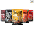Louisville Vegan Jerky Co. Traditional Variety Bundle Vegan Jerky 3 oz. 5 pack (Smoky Carolina BBQ, Buffalo Hot Wing, Maple Bacon, Pepperoni Pizza, Smoked Black Pepper)