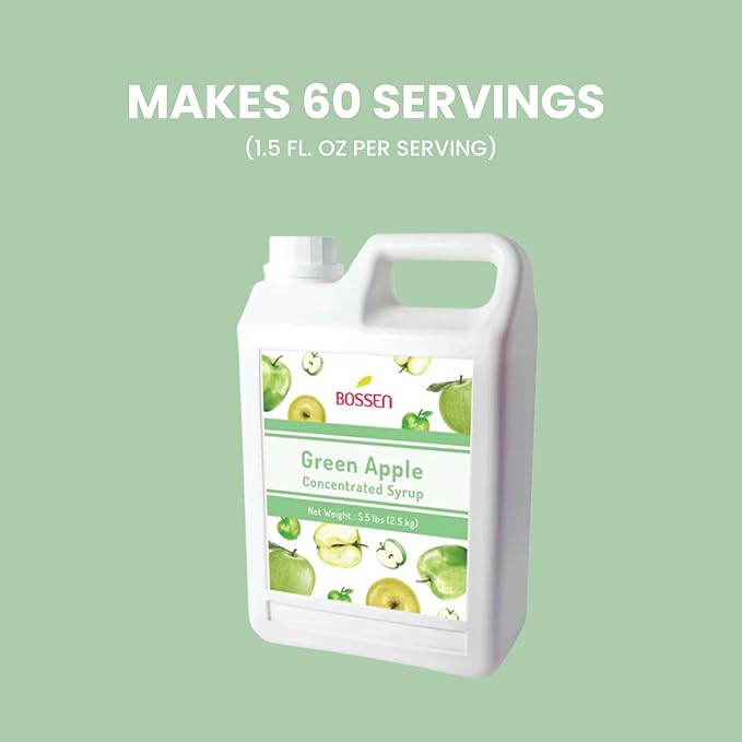 Bossen Concentrated Syrup_5.5 lb (Green Apple)