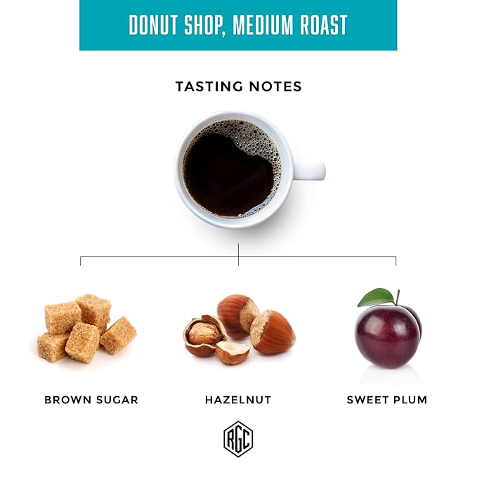 Real Good Coffee Company Donut Shop Medium Roast Whole Bean Coffee - Fresh Roasted Coffee Beans - Pairs with Donuts & Pastries - 32 Oz