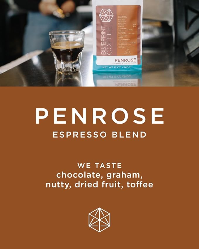 Blueprint Coffee Penrose Espresso Blend Whole Bean Coffee, 5lb