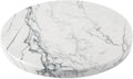 Koville Brazilian Natural Marble Cutting Board for Kitchen, 11inch Round Hand Crafted Marble Slab for Cheese, Charcuterie, Pastry Board - Wedding Gift, House Warming Gift(Maldivi)