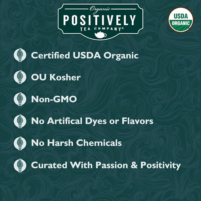 Organic Positively Tea Company, Herbal Tea Sampler, Loose Leaf, 4 Ounce, 3 Pack