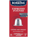 Caffe Borbone Aluminum Coffee Pods Compatible with Nespresso Original Machines, Espresso Intenso, Medium Roast, Strong and Creamy, Genuine Italian Coffee - 50 Count