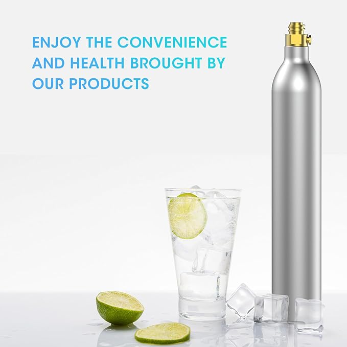 PA SONG 60L Co2 Carbonator Compatible with Sodastream Appliances [NOT FOR ART & TERRA],14.5oz, Set of 3