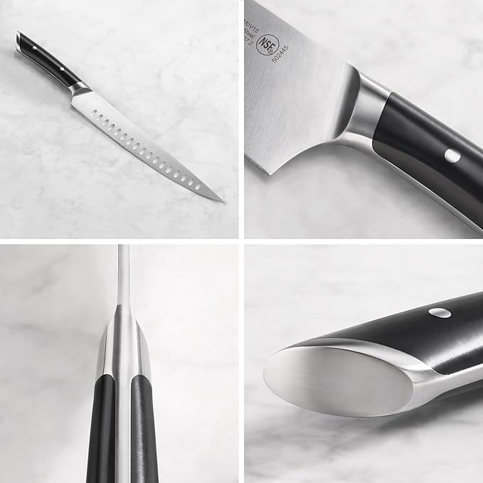 Cangshan HELENA Series German Steel Forged 2-Piece Carving Set (Black)