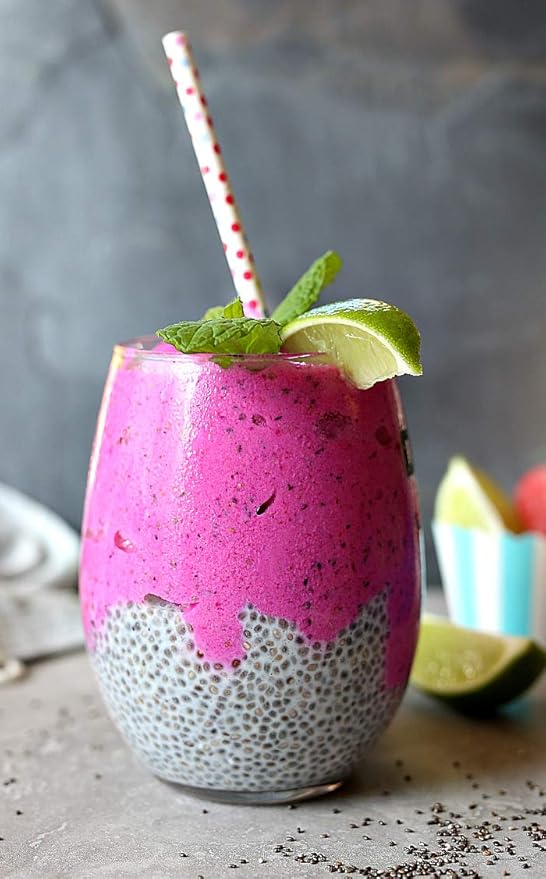 Pink Drink Powder Pitaya Dragon Fruit & Honey Refresher 12 oz Great For Loaded Tea Bubble Tea