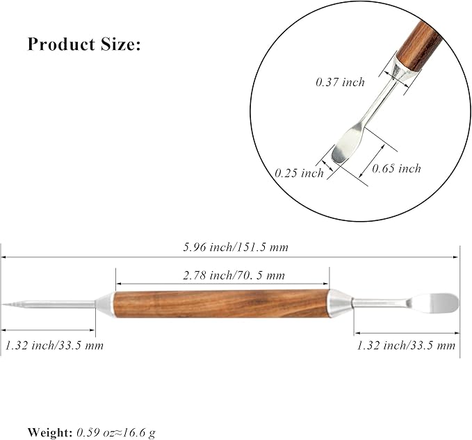 2 PCS Latte Art Pen Cinnamon Pen for Coffee,Barista Espresso Coffee Latte Art Tools Accessories for Coffee Bar Barista Make Creative Coffee Designs Decors,Stainless Steel Wood,LXLVOUEG