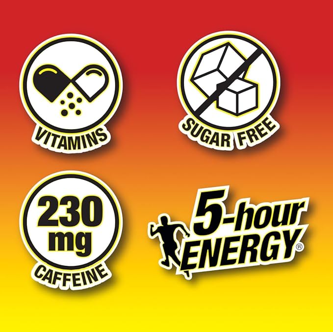 5-Hour Energy Extra Strength Shots Variety Pack, 30 Count (1.93 fl oz) - Extra Strength Berry, Tidal Twist, Strawberry Banana Flavors