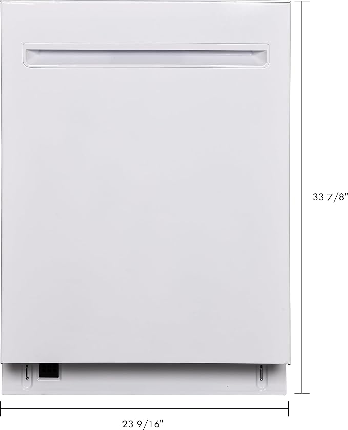 Kenmore Elite 24" Built-in Stainless Steel Tub Dishwasher TotalFlex 3rd, SmartWash, UltraWash, TurboDry, MoreSpace Plus Adjustable Rack, Energy Star Certified, White