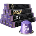 Decaf Italian 'Firenze' Espresso: Tastes Like Full-Caf | 100 Aluminum Capsules for Nespresso — Rich Flavor