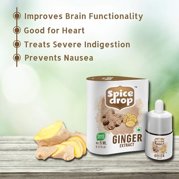 Spice Drop Variety Combo Pack Of 7 |Chai Masala, Cardamom, Ginger, Lemongrass, Cinnamon, Clove, And Black Pepper Extract| Vegan | Natural Extracts |180 Drops Each | 0.17 Oz * Set Of 7