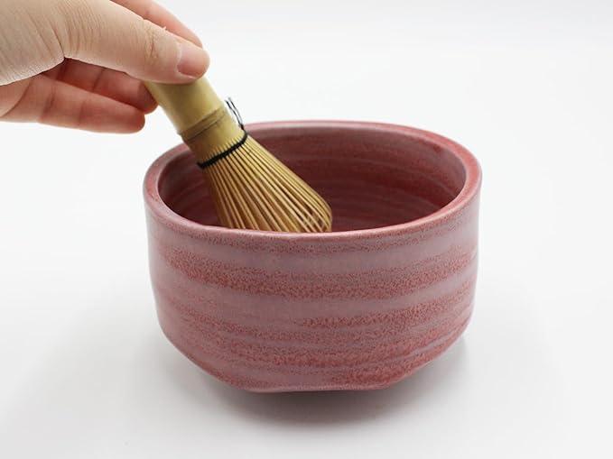 Japanese Traditional Handcrafted Matcha Chawan Tea Bowl Cup Ceremony Tableware Pottery (Guren)