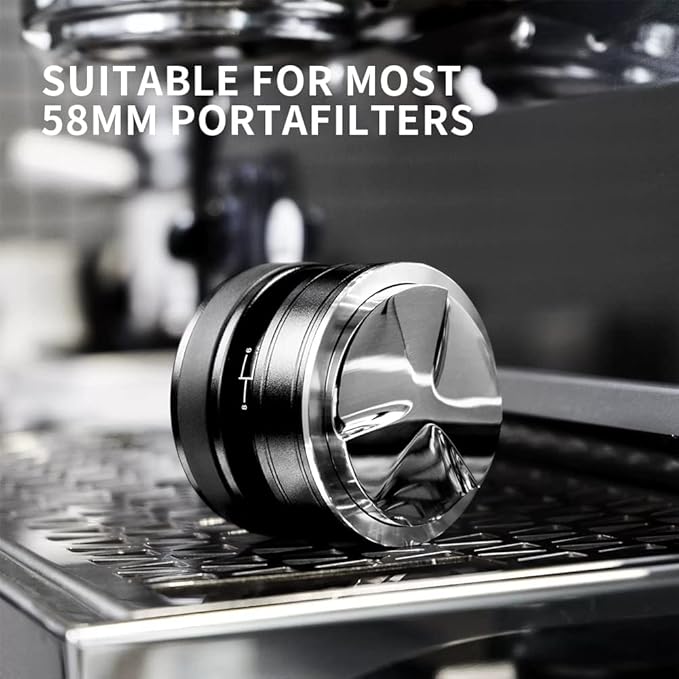 watchget 58.5MM Coffee Distributor, Gravity Adaptive Espresso Distributor Compatible with 58mm Portafilter Coffee Distribution Tool Professional Espresso Accessories