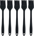 Silicone brush, Oil Brush for BBQ Kitchen Cooking Baking and Grilling(5 PCS,Black)