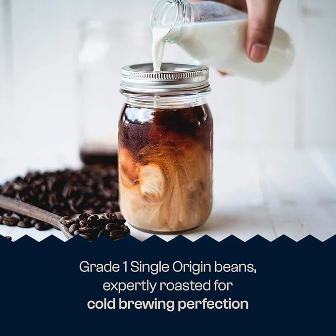 Cold Brew Coffee Colombian Reserve Single Origin Coarsely Ground Coffee - 2 lb. Bag - Dark Roast