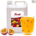 Fanale Premium Flavoring Concentrated Syrup for Bubble Tea 11 lb | Passion Fruit Flavor Syrup | for Boba Tea, Smoothies, Slushes, Desserts | 11lb | Pack of 4 | SRP030