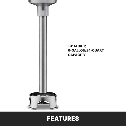 Waring (WSB40) 10" Medium-Duty Quik Stik Plus Immersion Blender,Black/Silver
