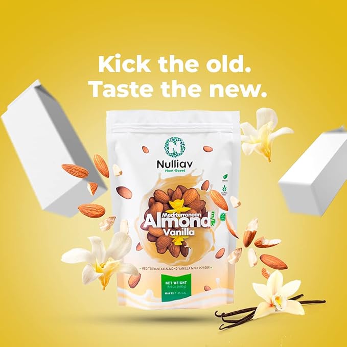 NULLIAV | Mediterranean Almond Vanilla Milk Powder 7.75 Oz.