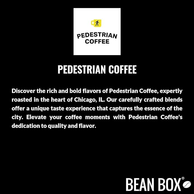 Bean Box Chicago Coffee Sampler, 2-Pack - Roasted by Pedestrian, Gourmet Arabica Coffee, Variety Pack - Whole Bean