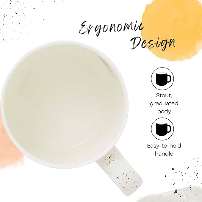 Royal Worcester Wrendale Designs 14 oz Mug, Daisy Chain with Cow Illustration - Floral Animal Mug for Cottagecore Kitchens - Microwave, Dishwasher, Freezer Safe Fine Bone China Drinkware