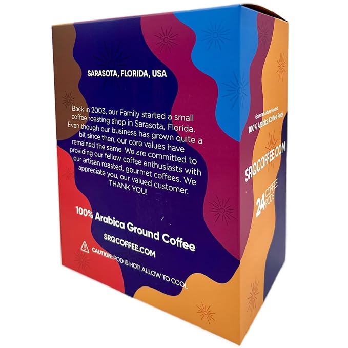 Sarasota K-Cup Coffee Pods | Medium Roast Flavored Coffee | Snickerdoodle Sugar Cookie | Single Serve for Keurig Brewers | Gourmet, Low Acid, Mold Free | 24 Count