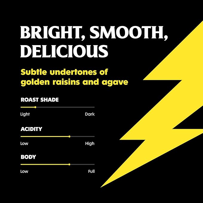 Death Wish Coffee - Light Roast Whole Bean Coffee, Organic and Fair Trade (2 pack)