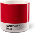 Copenhagen Design Pantone Macchiato Cup - Coffee, Latte, Macchiato Mug - 3.34oz/100ml, Red 2035