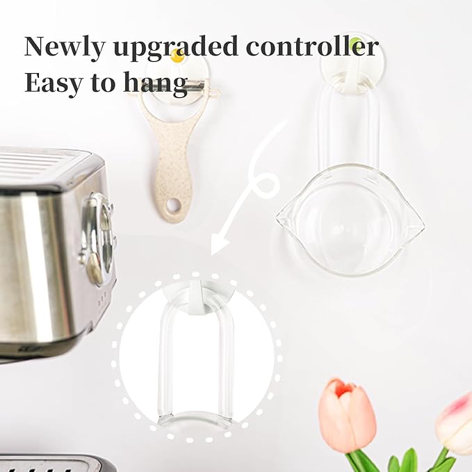 BCnmviku 250ML/8.5OZ Espresso Glass Measuring Cup Triple Pitcher Milk Cup Espresso Cups with U-shape Handle Espresso Shot Glass with V-Shaped Mouth Clear Accessories Milk Frothing Pitcher (1)
