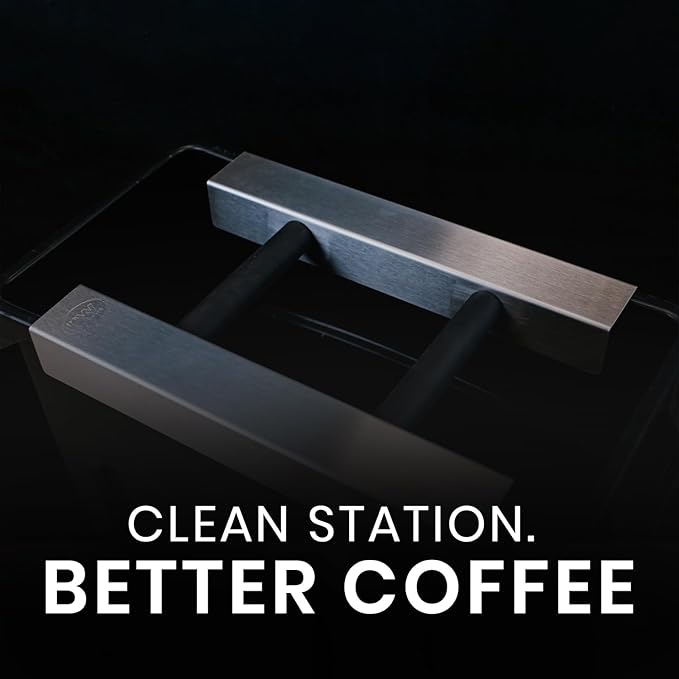 Rattleware Stainless Steel Knock Chute (15” x 11”) - Ideal for Slim Jim Garbage Can - Double-Sided, Heavy Duty Espresso Grounds Knock Box - Barista Essential for High-Volume Settings