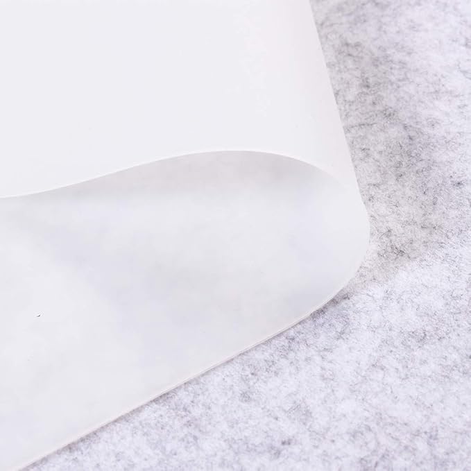 Extra Large Mulitpurpose Silicone Placemat,Countertop Protector, Kitchen Counter Mat, Table Mat, Heat Resistant, Washable, Non Slip ...… (Translucent -2PCS, 23.6X 15.8inch)