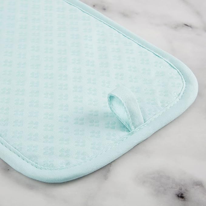 KitchenAid Asteroid Pot Holder 2-Pack Set, Mineral Water, 7"x10"